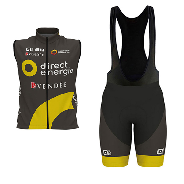 Gilet antivento Direct Energie 2017 Nero e Giallo